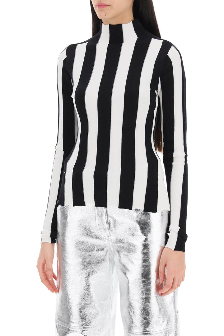 Ridley Striped Funnel Neck Sweater - Interior - Women