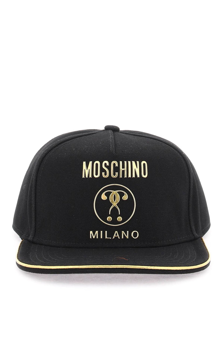 Baseball Cap With Metal Logo - Moschino - Men