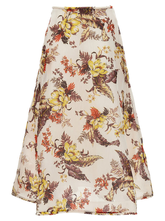 Matchmaker Floral Flare Skirts Multicolor