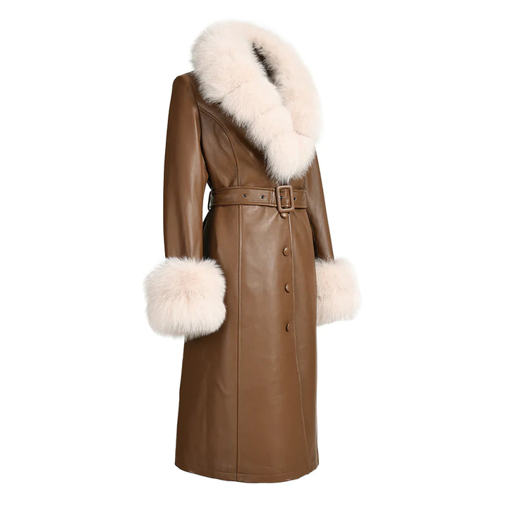 Lux Special Brown Leather Coat