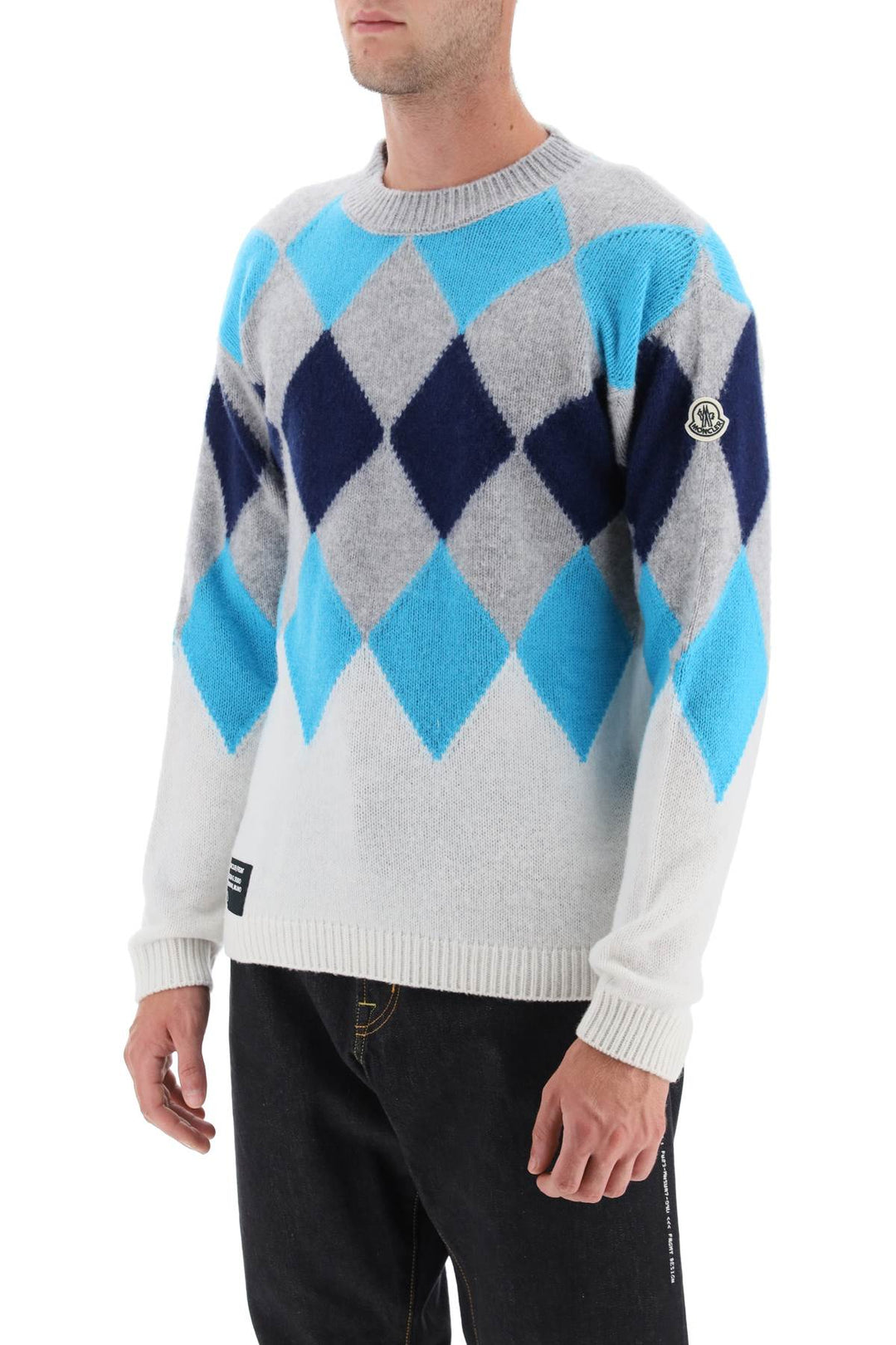 Wool And Cashmere Argyle Sweater - Moncler X Fragment Hiroshi Fujiwara - Men