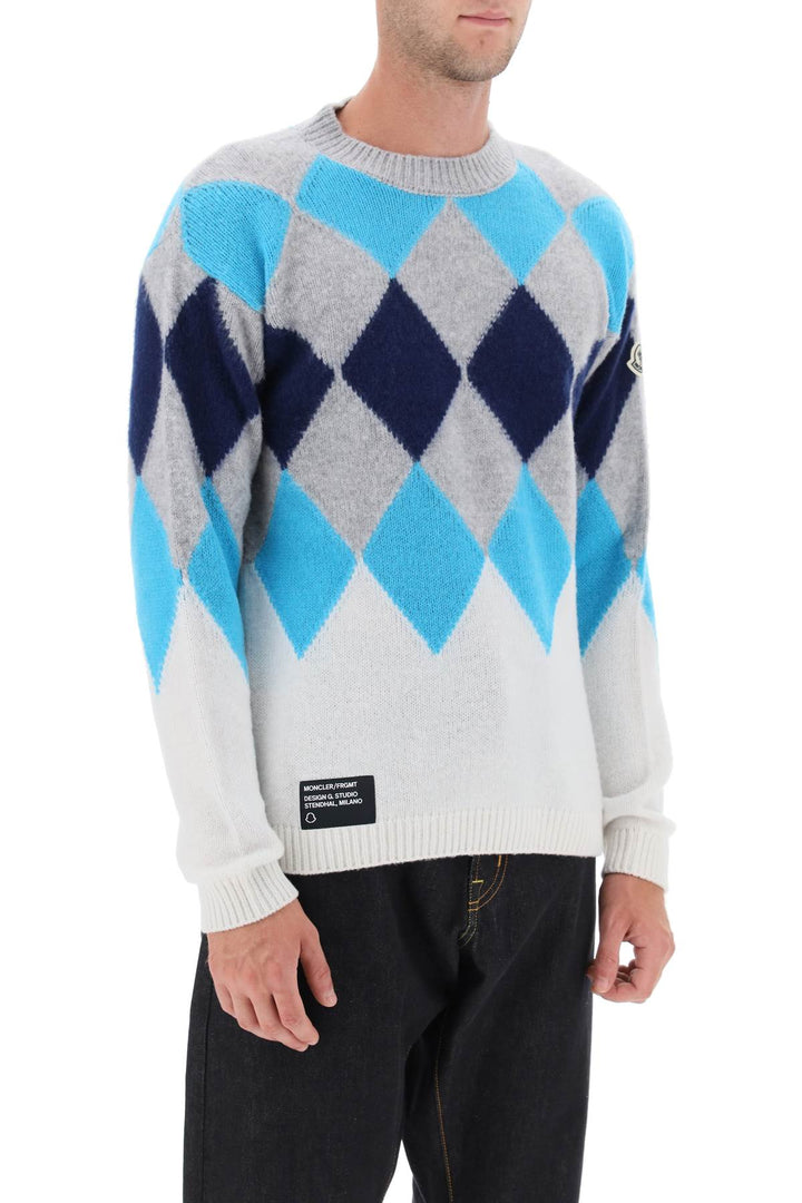 Wool And Cashmere Argyle Sweater - Moncler X Fragment Hiroshi Fujiwara - Men