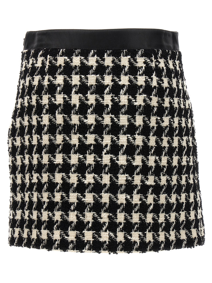 Houndstooth Skirt Skirts White/Black