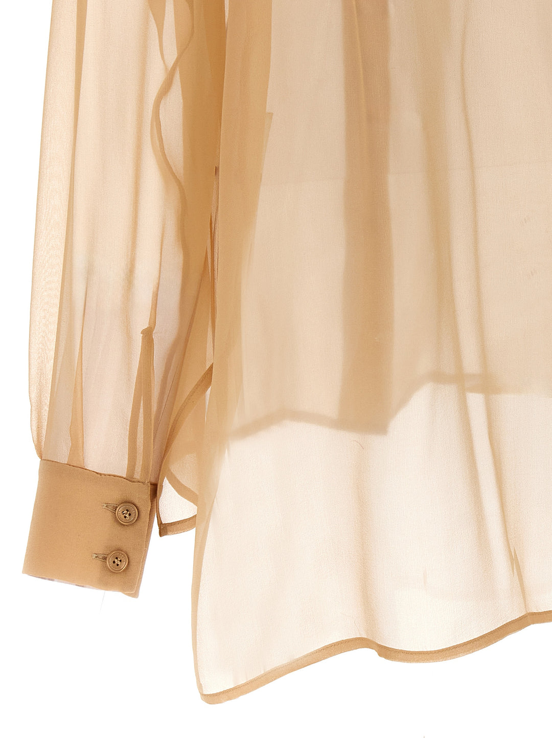 Chiffon Shirt Shirt, Blouse Beige