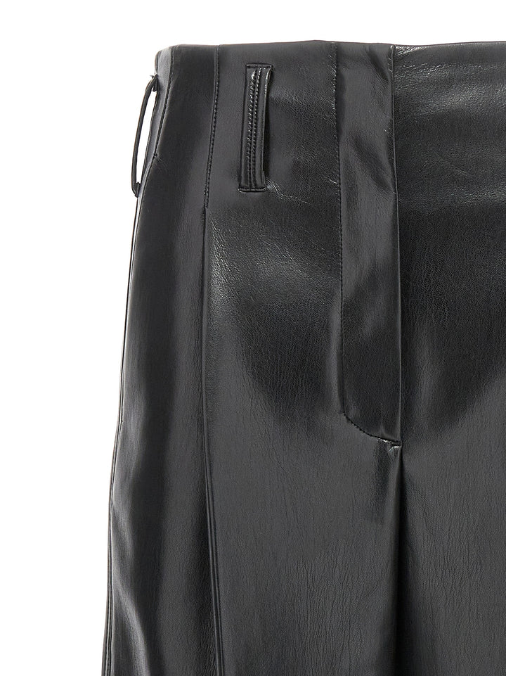 Eco Leather Pants Black