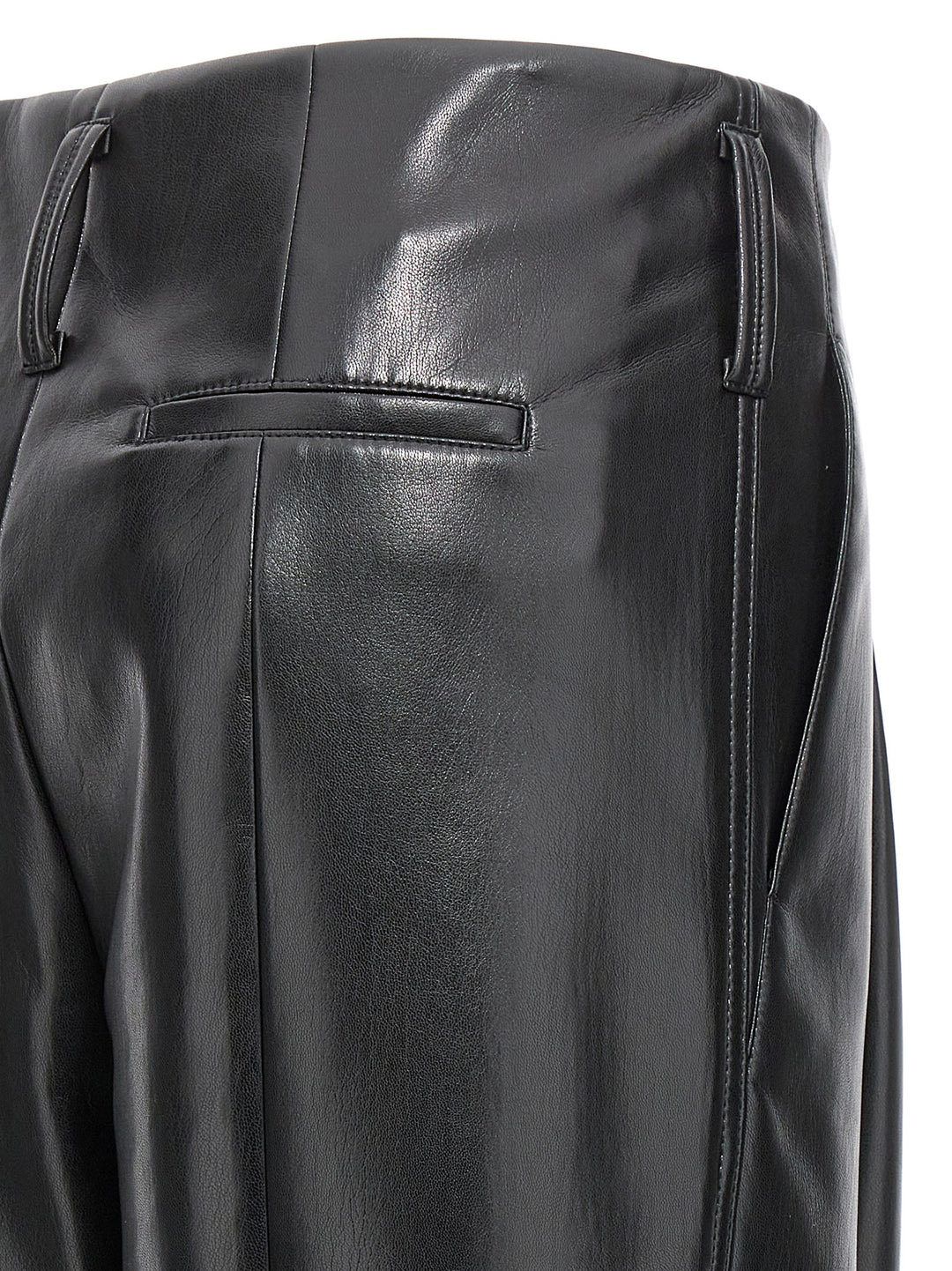 Eco Leather Pants Black