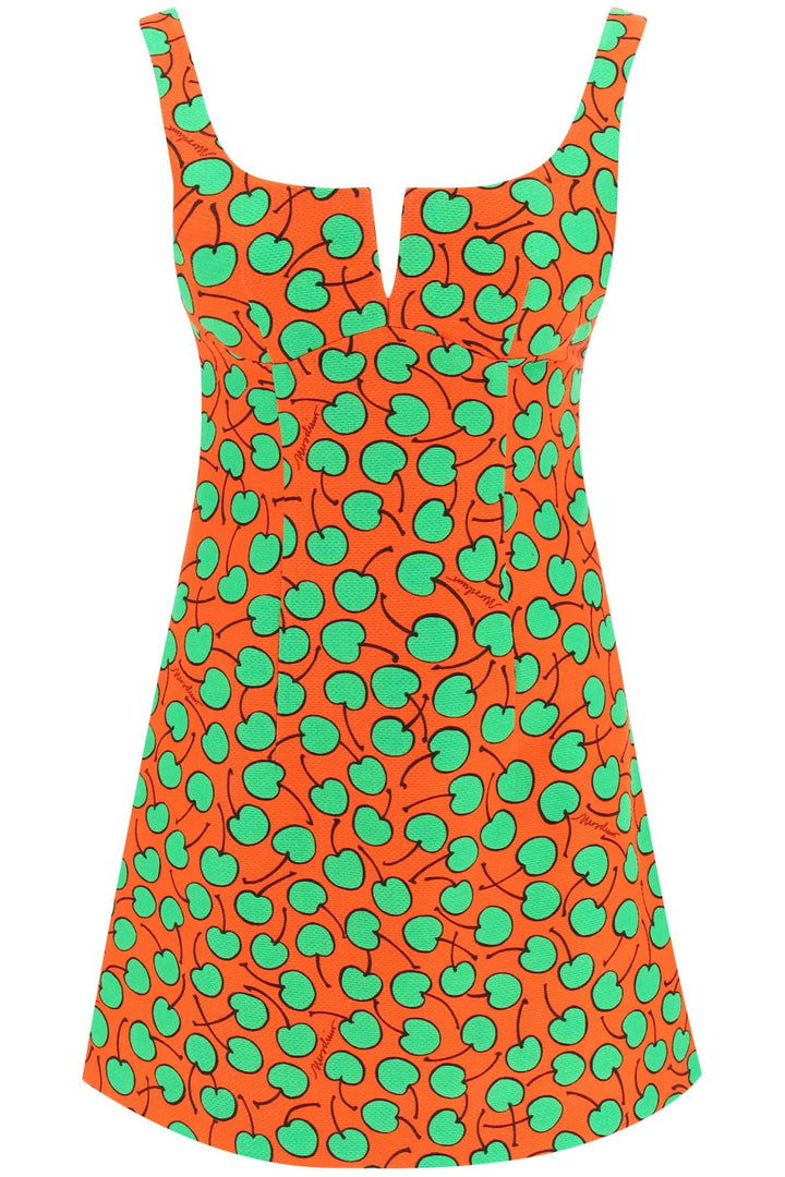 Cherry Print Short Dress - Moschino - Women