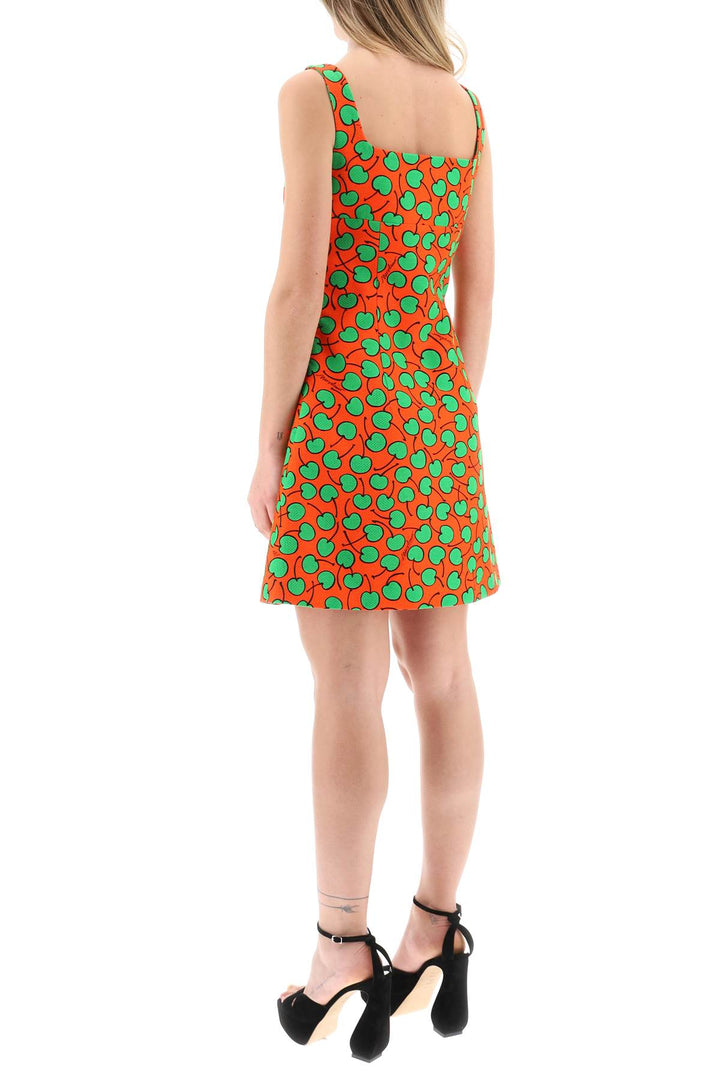 Cherry Print Short Dress - Moschino - Women