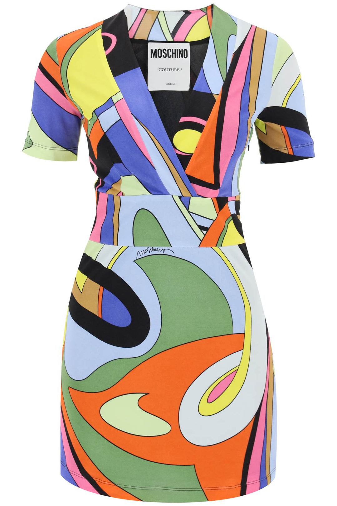 Multicolor Print Mini Dress - Moschino - Women