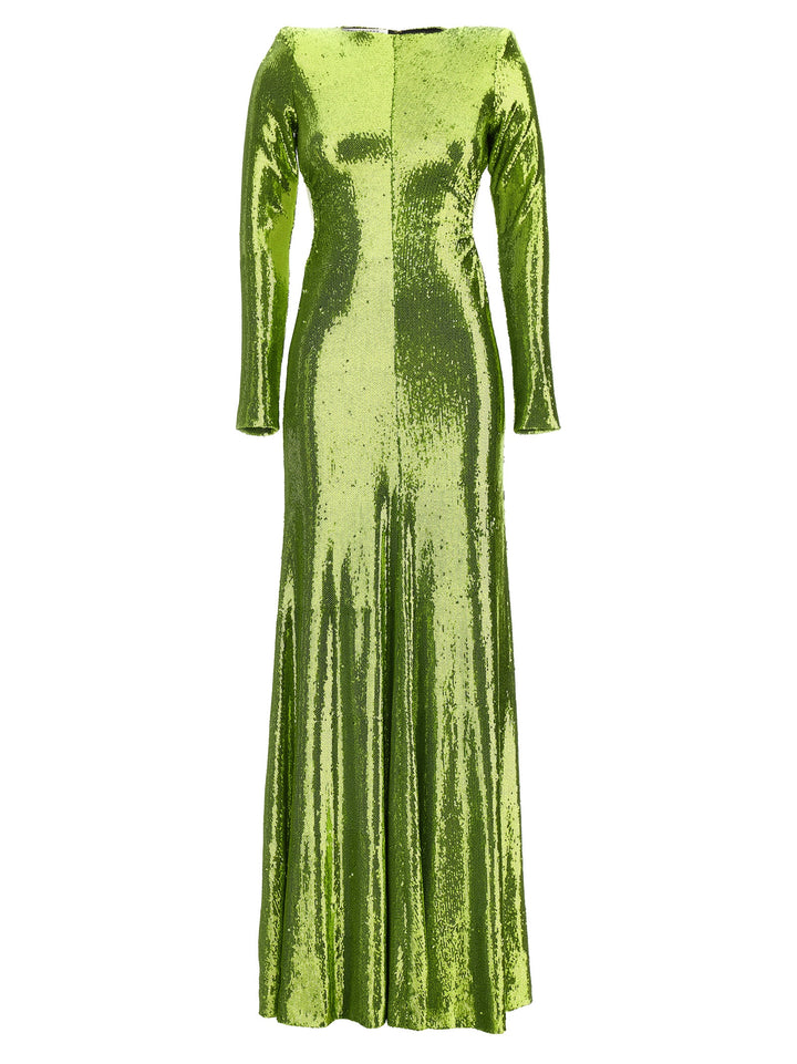 Sequin Long Dress Dresses Green