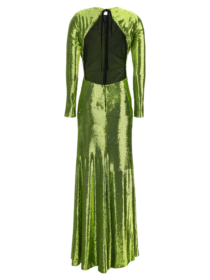 Sequin Long Dress Dresses Green