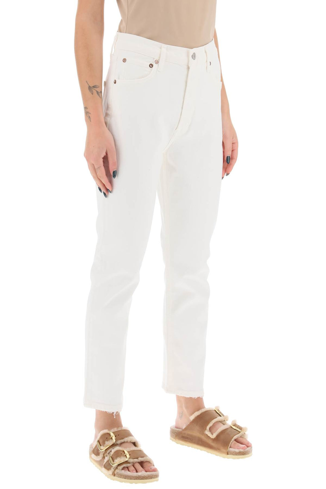 Riley High Waisted Cropped Jeans - Agolde - Women