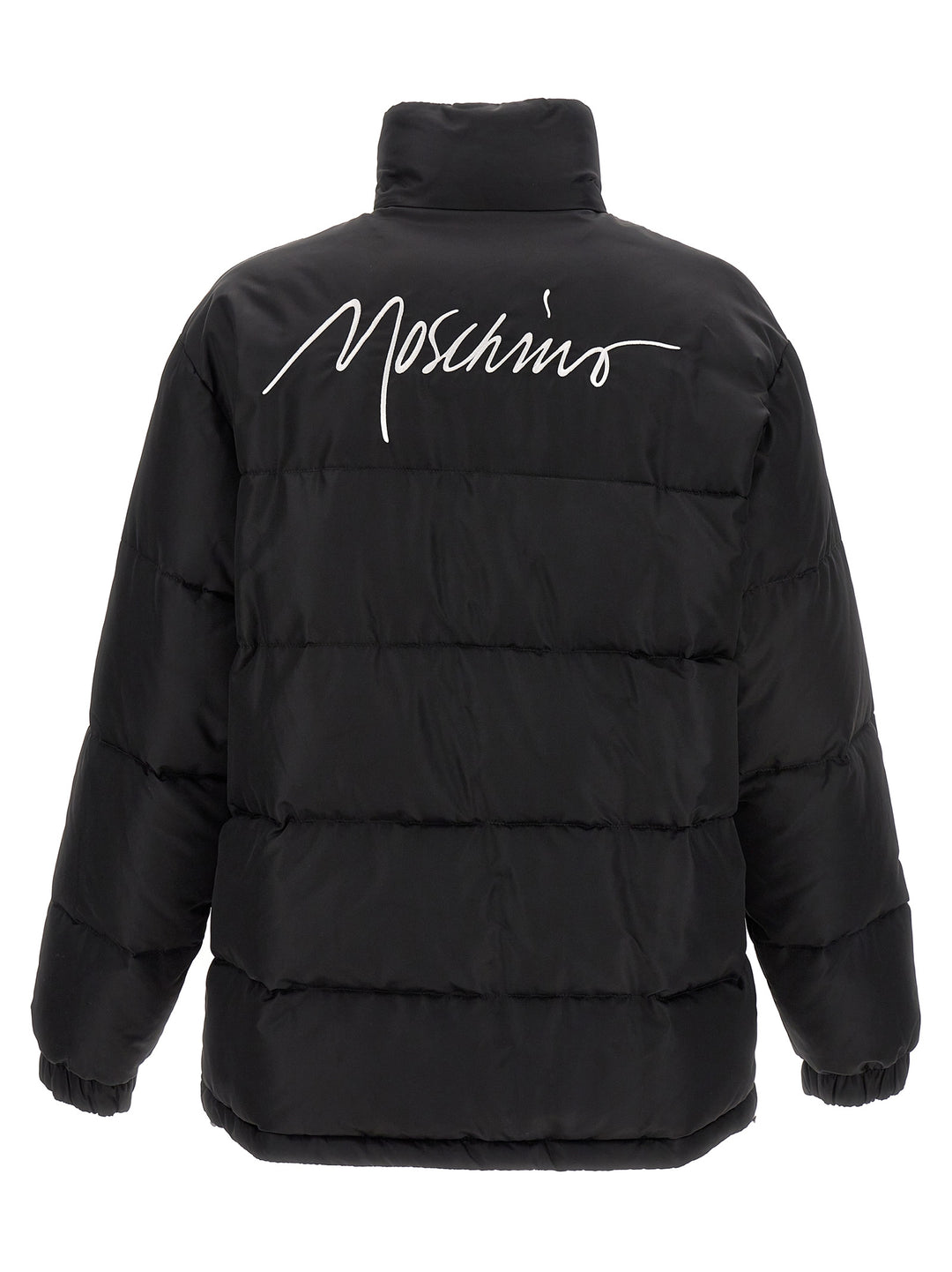 Logo Embroidery Down Jacket Casual Jackets, Parka Black