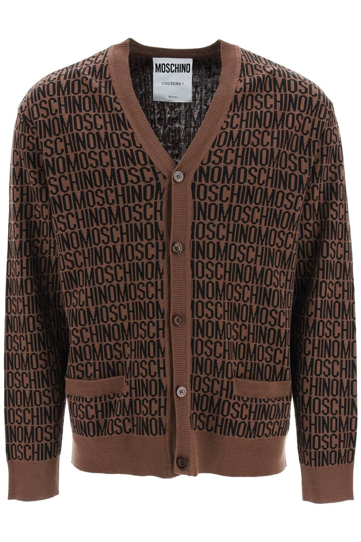 All Over Logo Cardigan - Moschino - Men