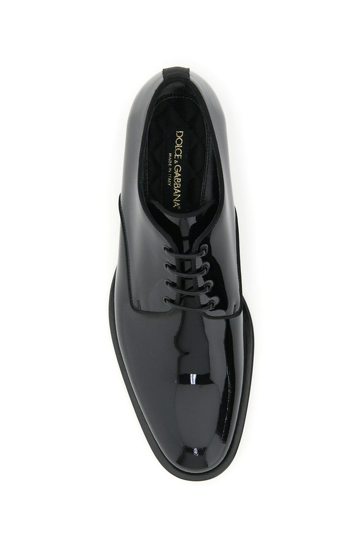 Patent Leather Lace Up Shoes - Dolce & Gabbana - Men