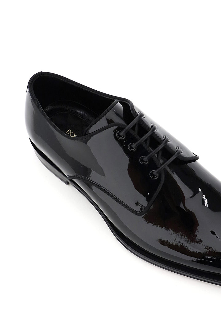 Patent Leather Lace Up Shoes - Dolce & Gabbana - Men