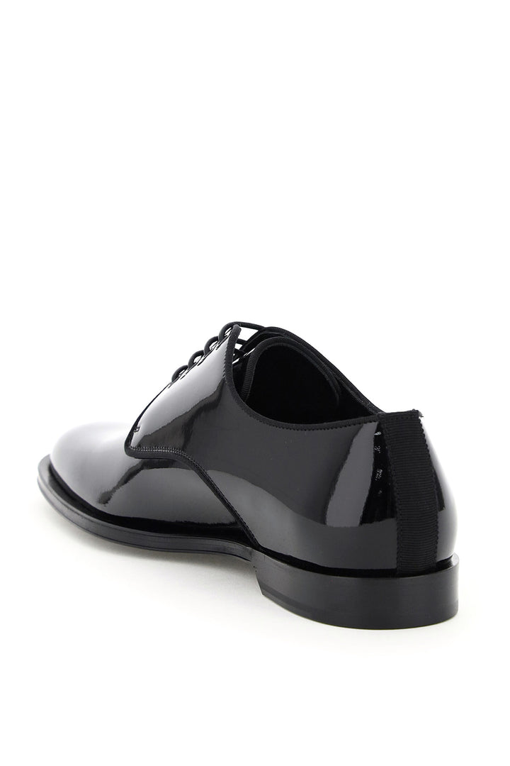 Patent Leather Lace Up Shoes - Dolce & Gabbana - Men