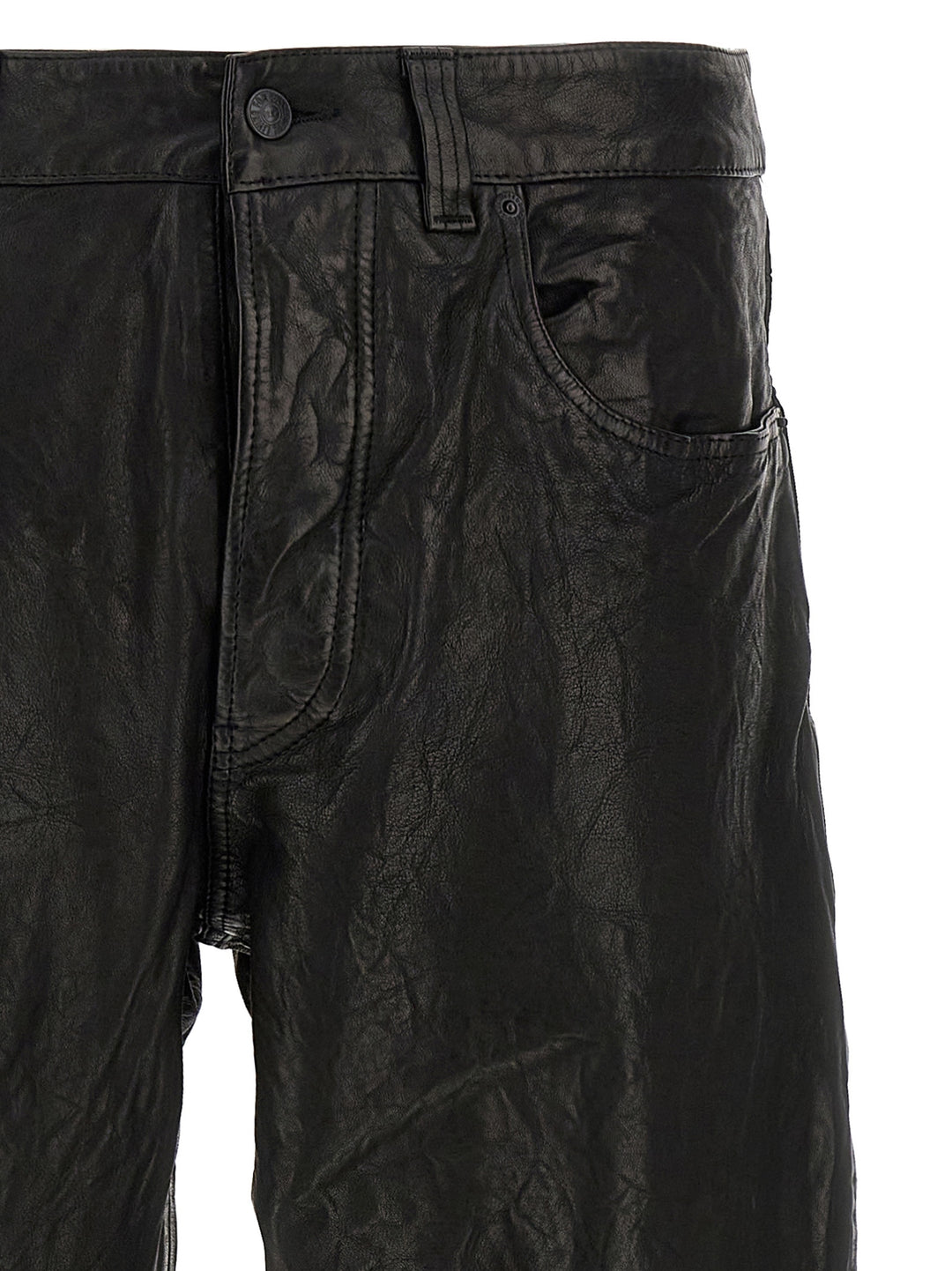 P-Macs-Lth Pants Black