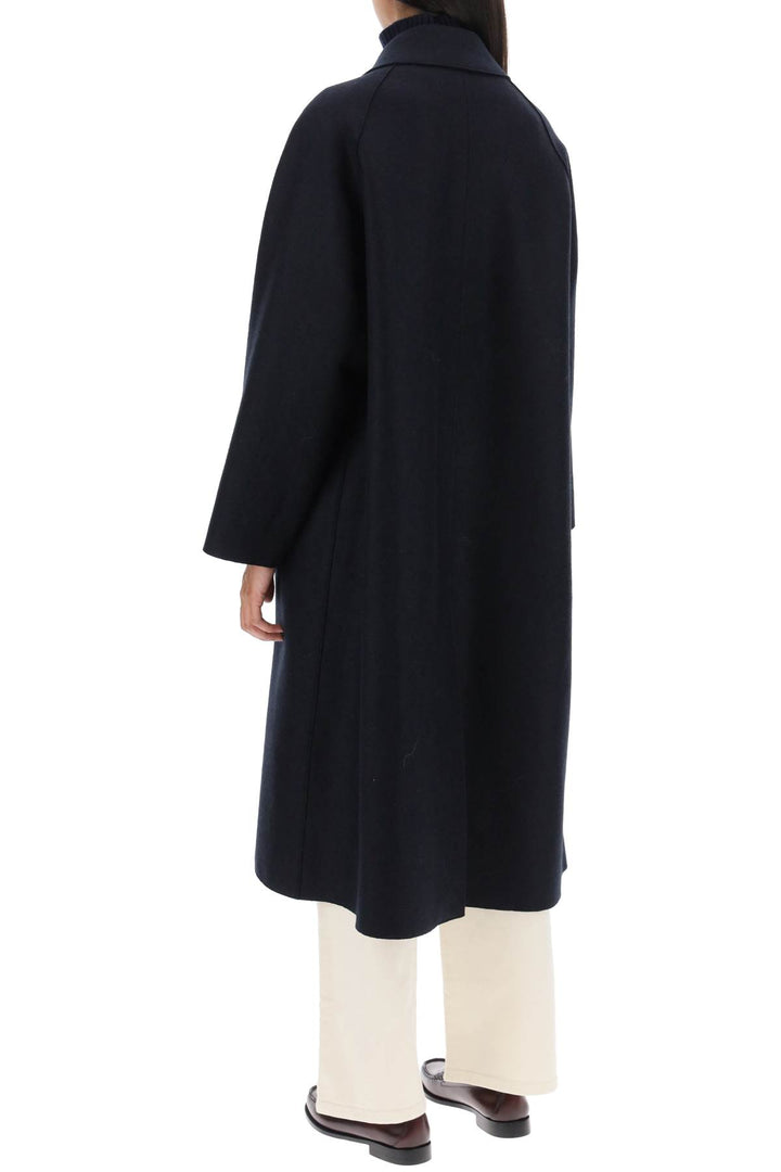 Balmacaan Coat In Pressed Wool - Harris Wharf London - Women