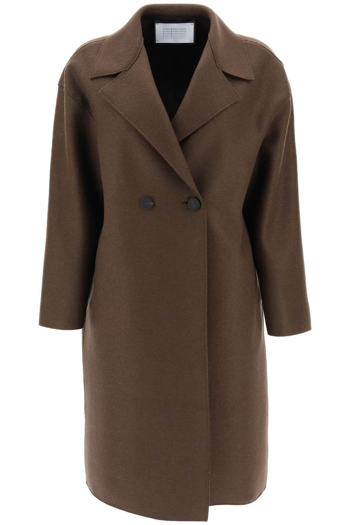 Cocoon Coat In Pressed Wool - Harris Wharf London - Women