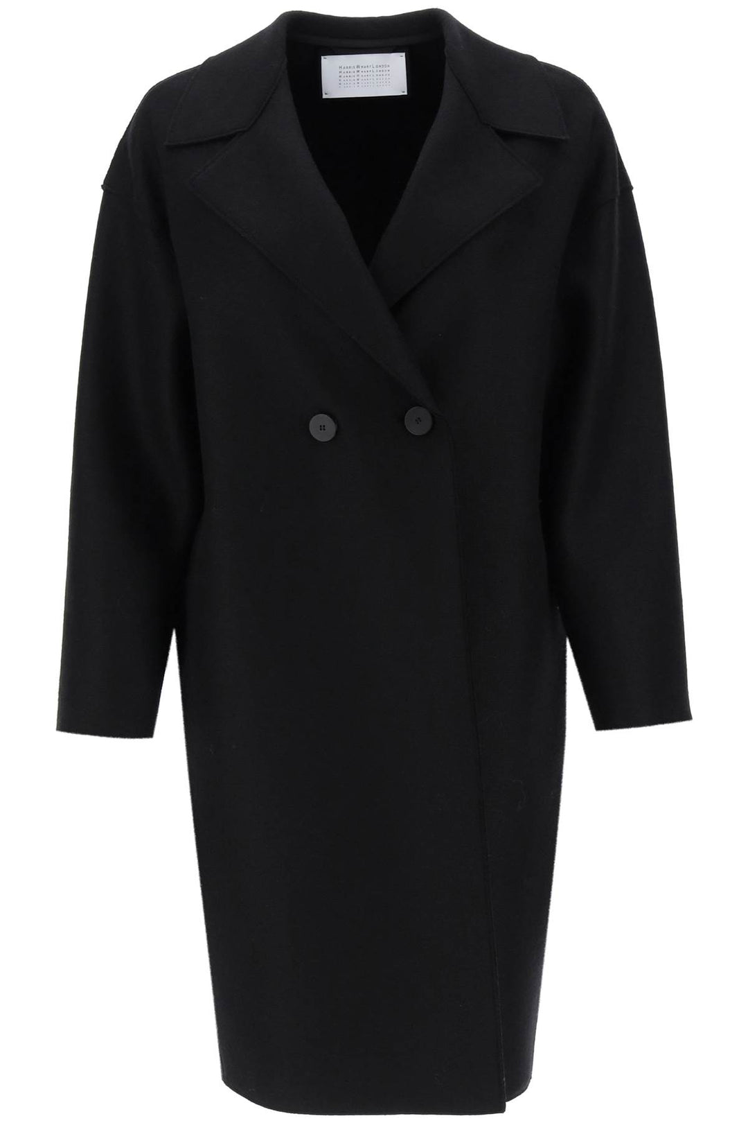 Cocoon Coat In Pressed Wool - Harris Wharf London - Women