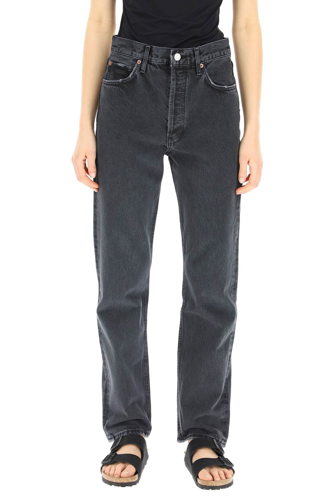 Organic Denim High Waisted Jeans - Agolde - Women