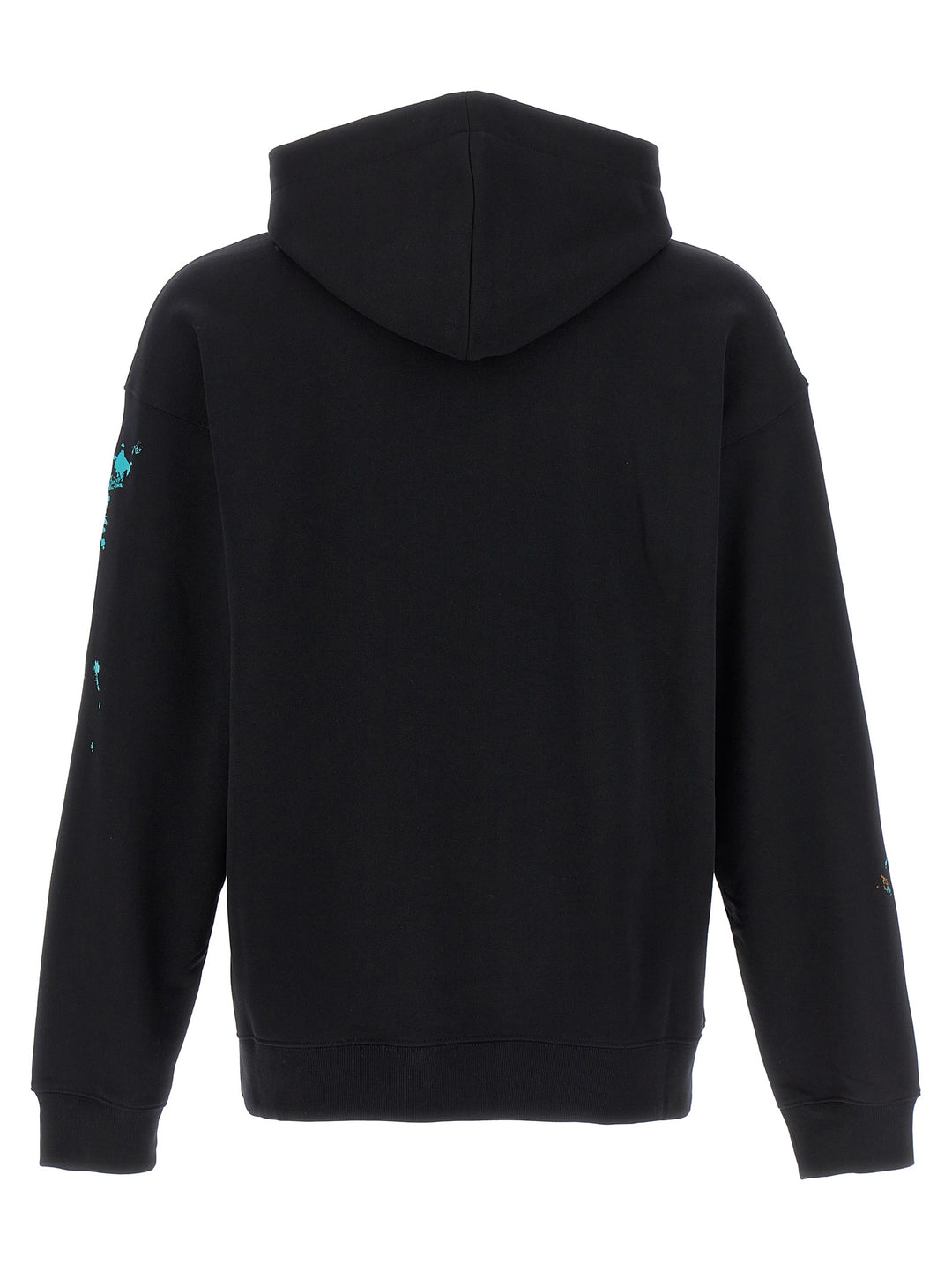 Printed Hoodie Sweatshirt Black