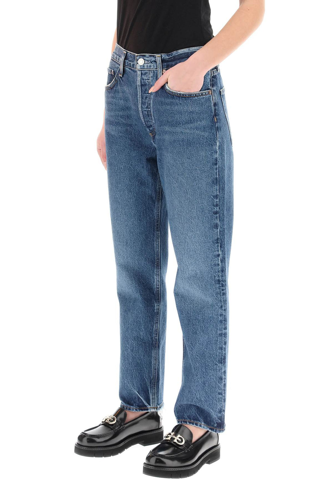 Lana Crop Regular Jeans - Agolde - Women