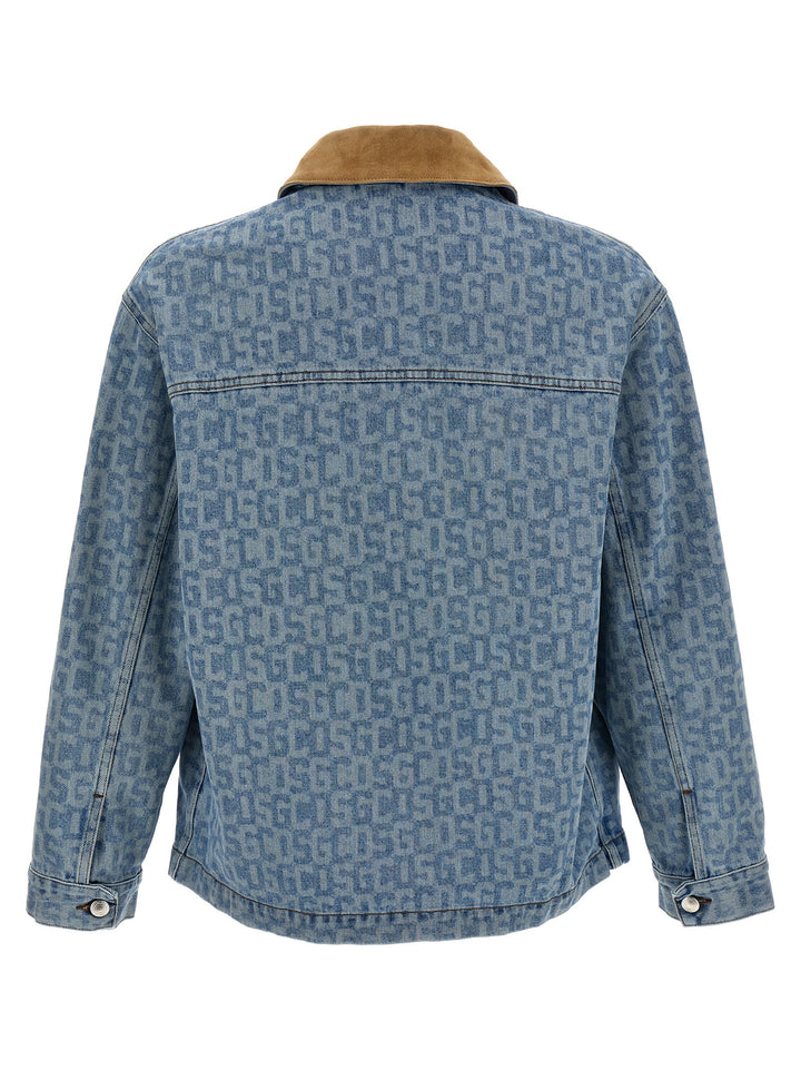 Gcds Monogram Puffer Jackets - Light Blue | 6c6cd3172a50ffe7c52da52187ce22f04a50ffca