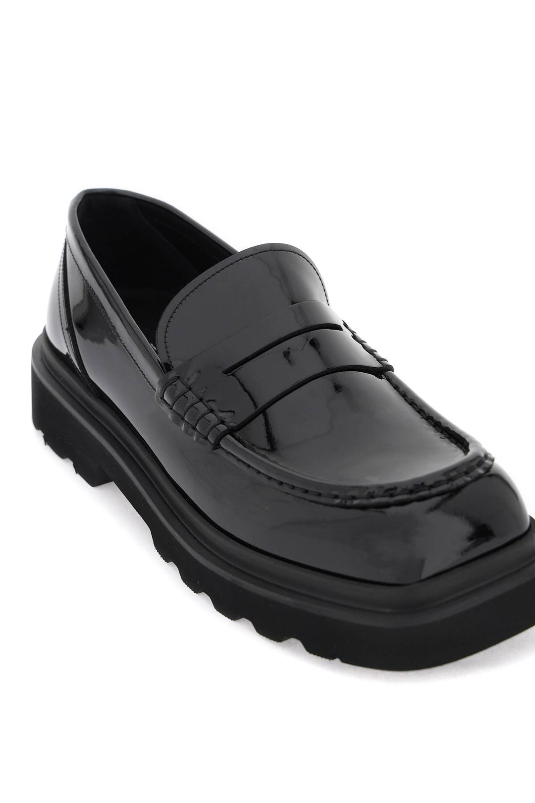 Patent Leather Mocassins - Dolce & Gabbana - Men