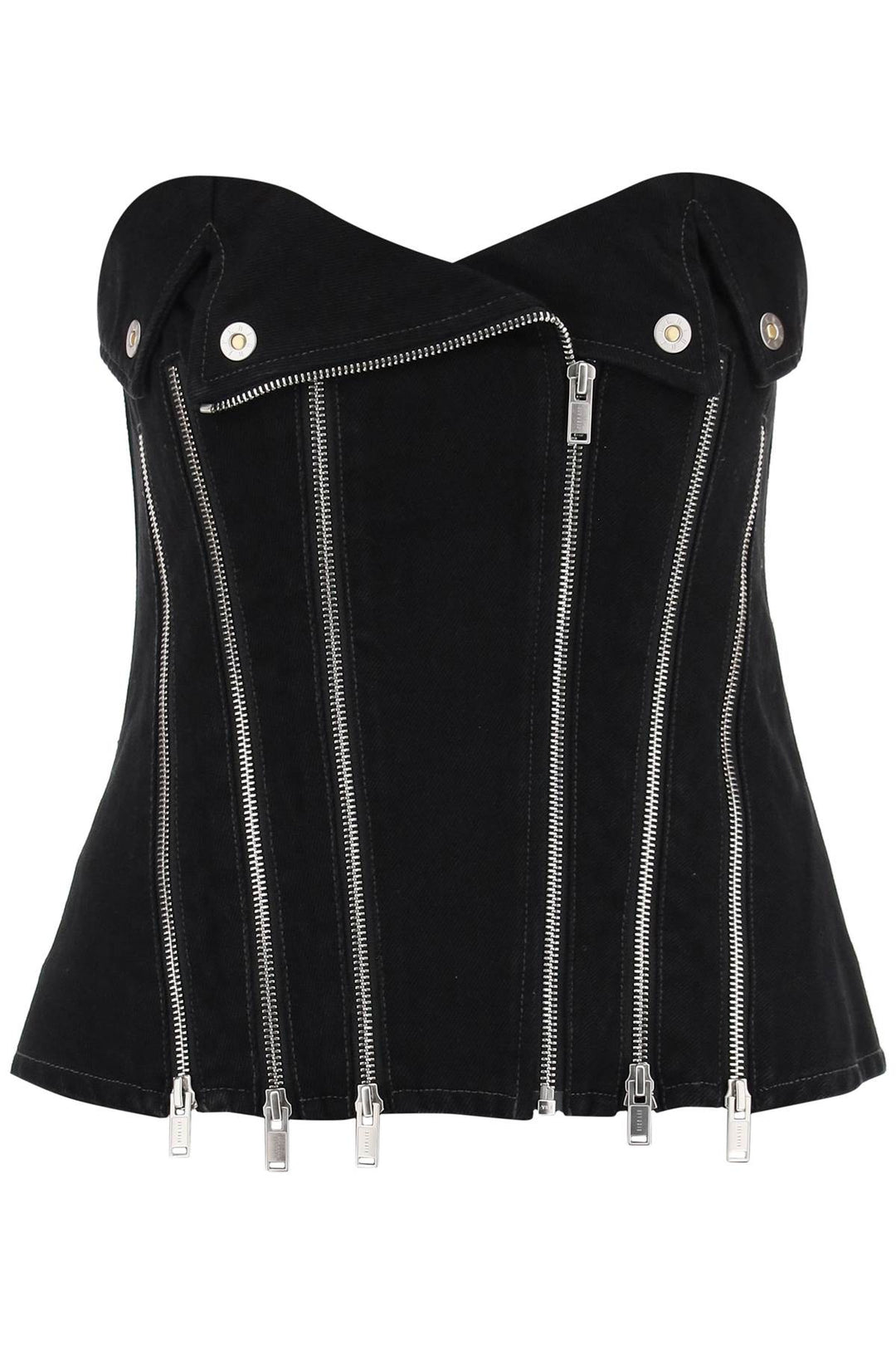 Denim Biker Corset Top - Dion Lee - Women