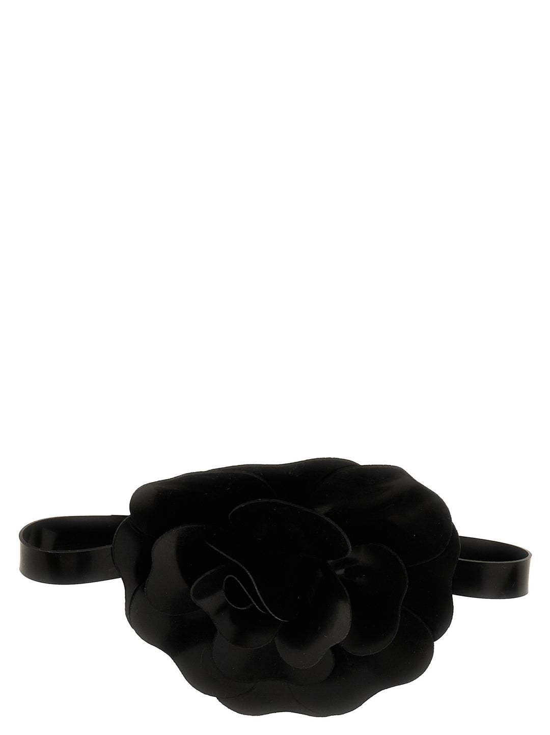 Flower Choker Necklace Jewelry Black