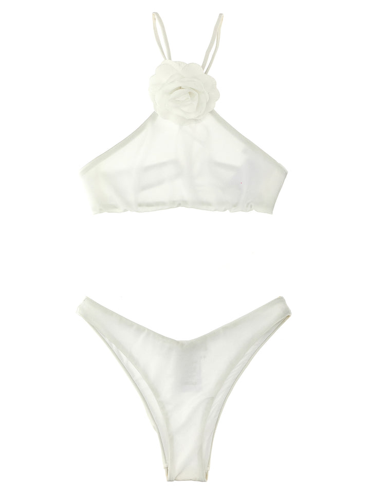 Bikini Brooch Beachwear White