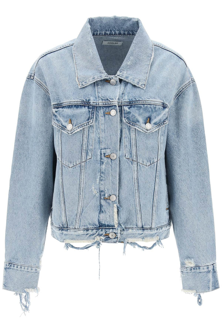 Distressed Denim Jacket - Agolde - Women