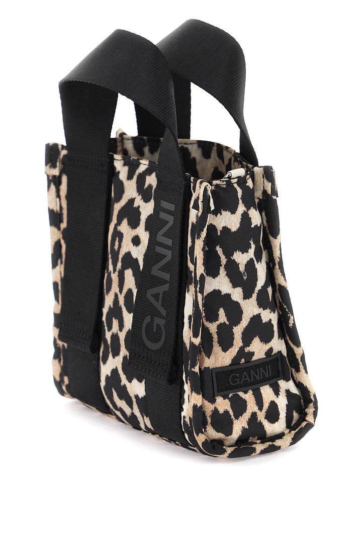 Leopard Tech Mini Tote Bag - Ganni - Women