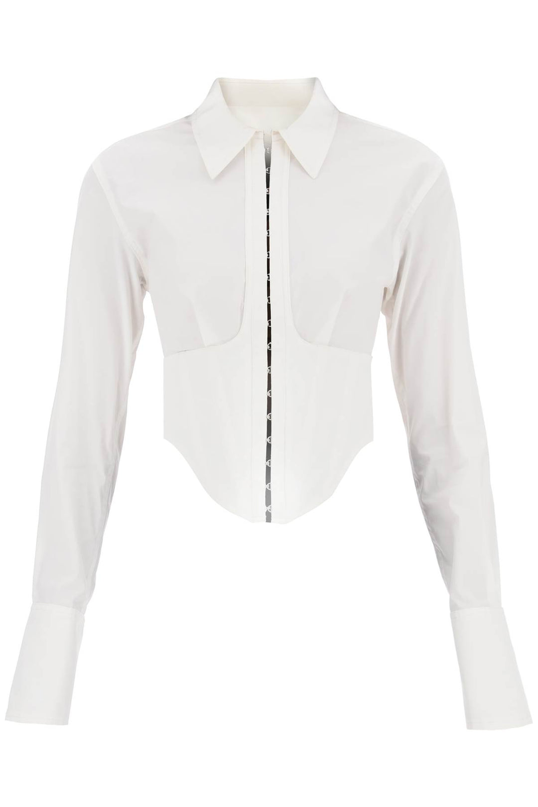 Cropped Shirt With Underbust Corset - Dion Lee - Women