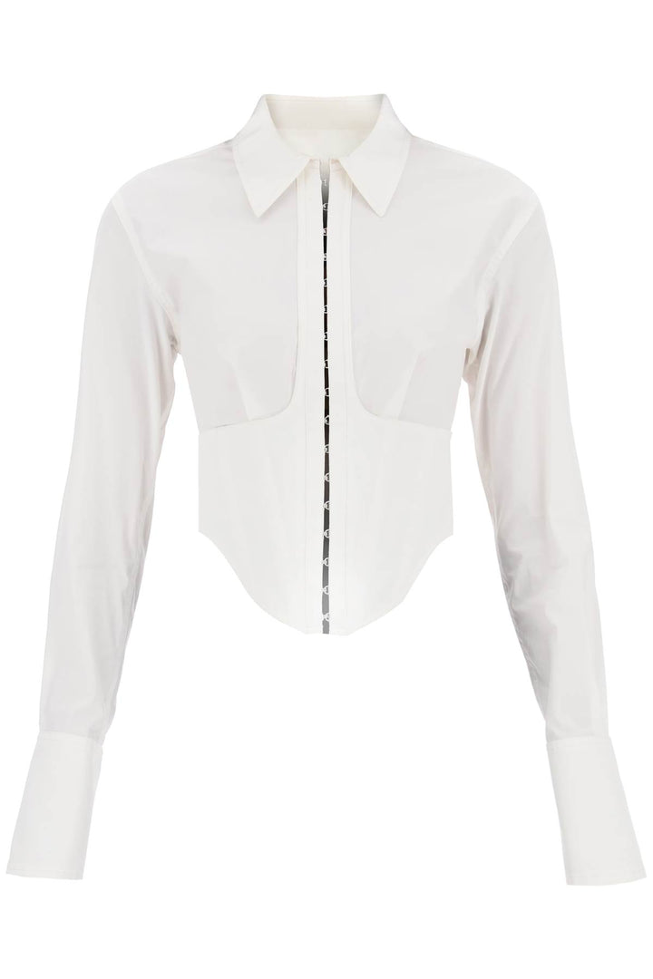 Cropped Shirt With Underbust Corset - Dion Lee - Women