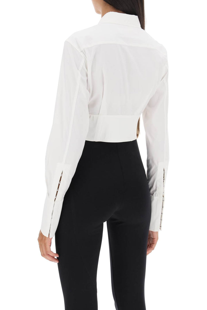 Cropped Shirt With Underbust Corset - Dion Lee - Women