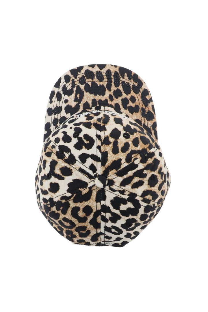 Leopard Baseball Cap - Ganni - Women