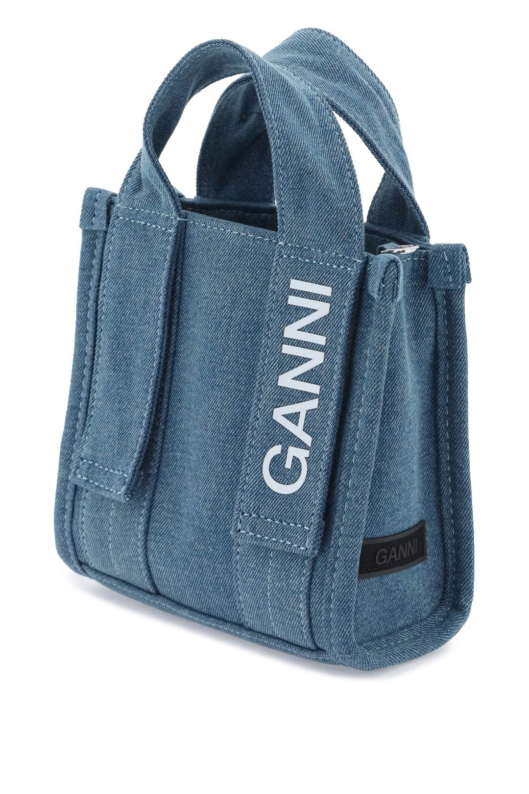 Denim Tech Mini Tote Bag - Ganni - Women