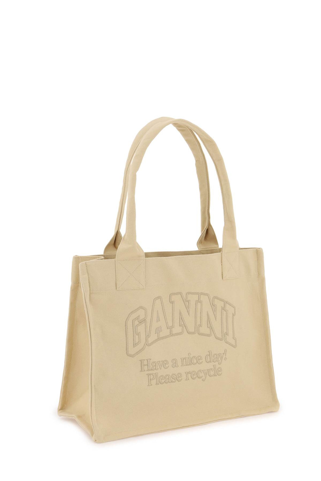 Tote Bag With Embroidery - Ganni - Women