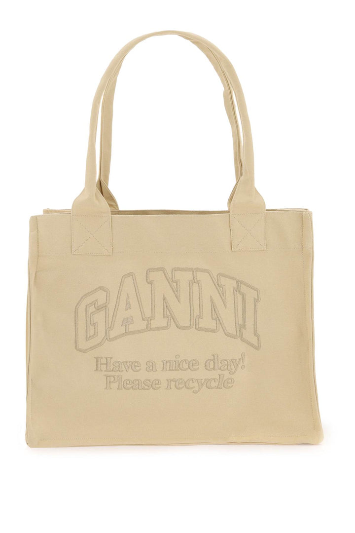 Tote Bag With Embroidery - Ganni - Women