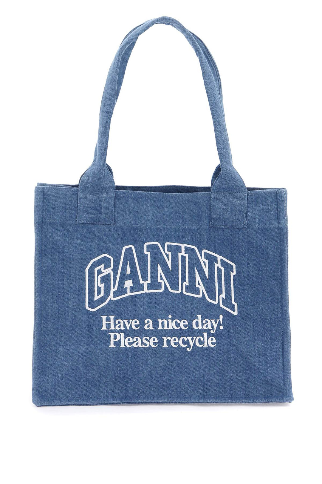 Tote Bag With Embroidery - Ganni - Women