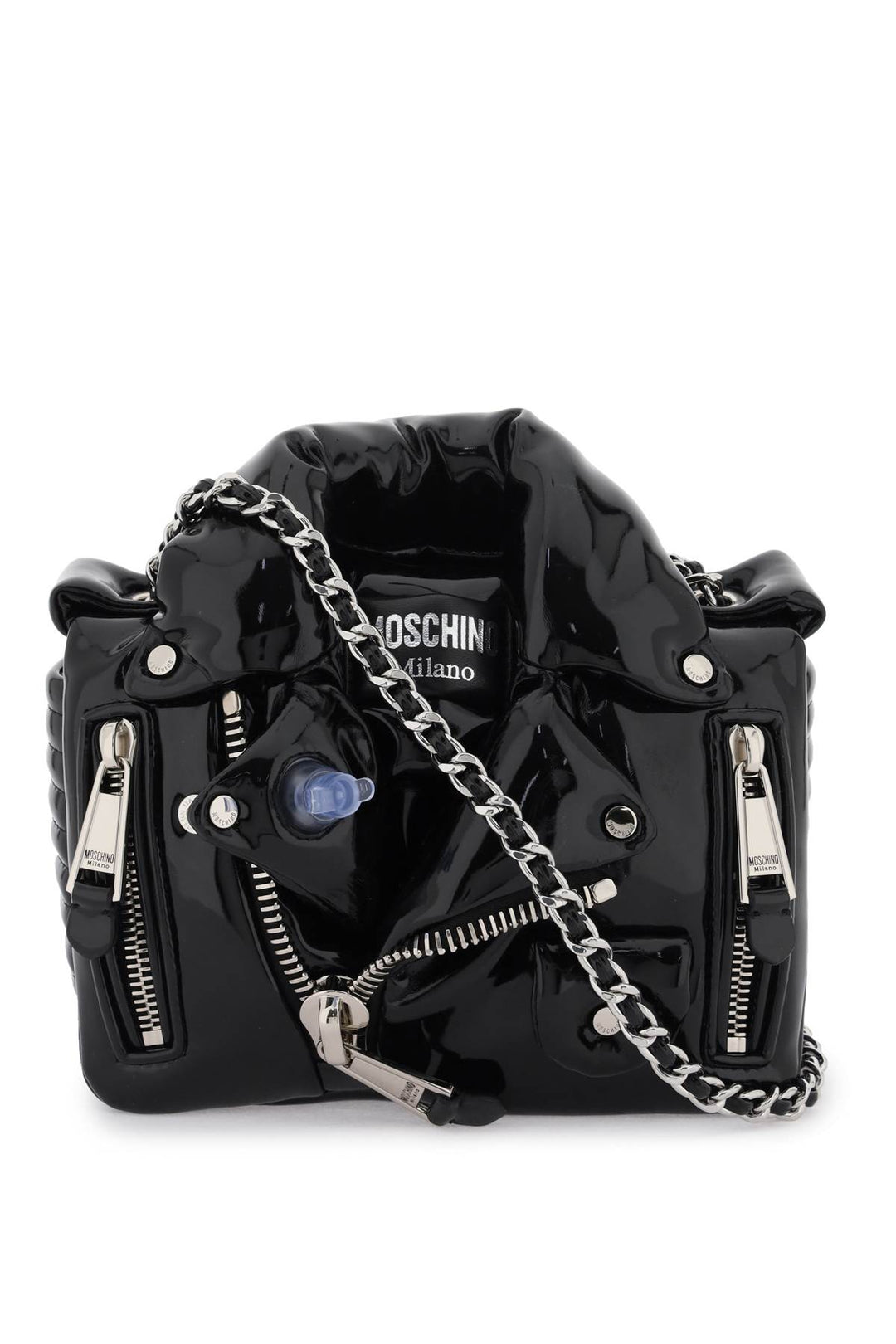 Inflatable Effect Biker Bag - Moschino - Women