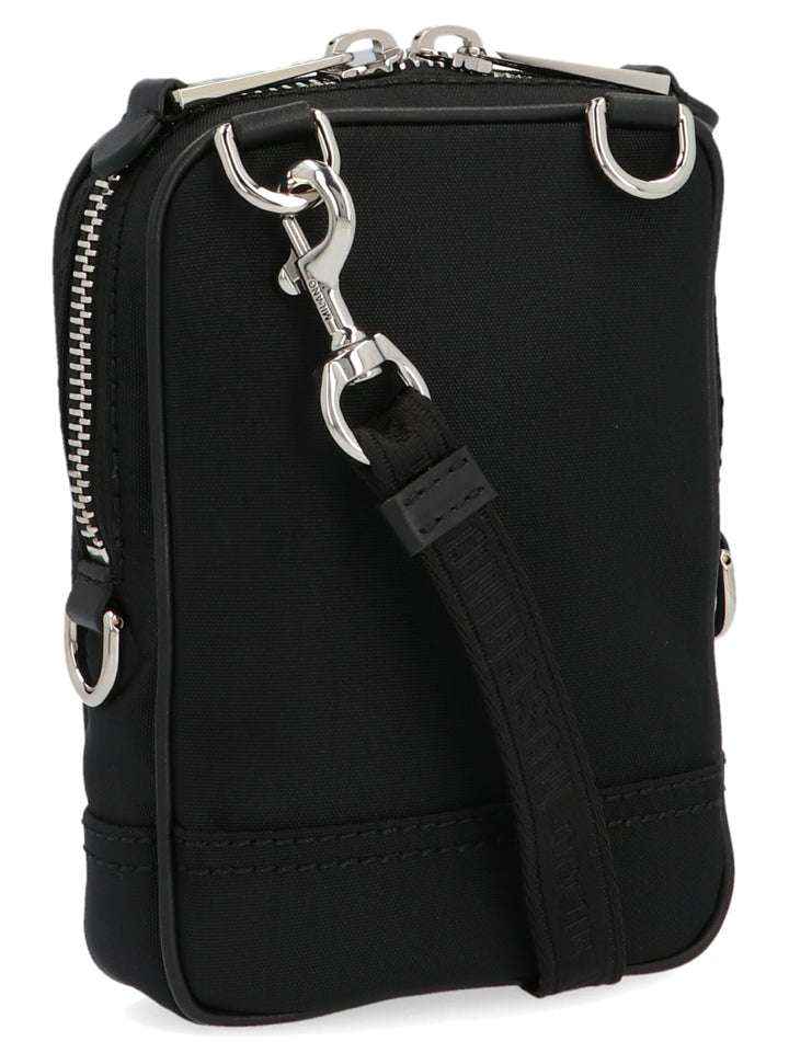 Label Crossbody Bags Black