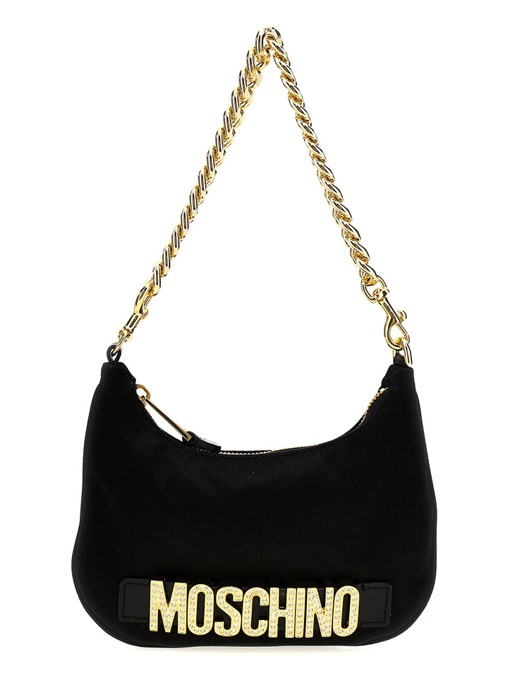 Logo Handbag Hand Bags Black