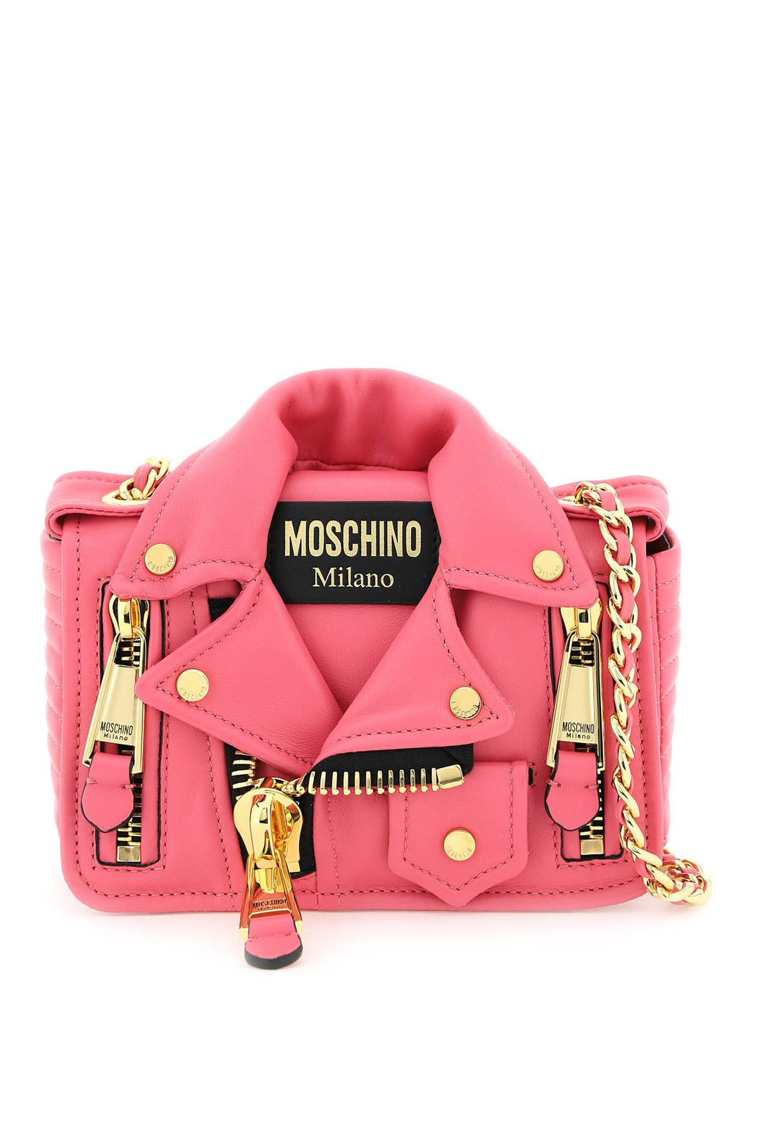 Nappa Leather Small Biker Bag - Moschino - Woman