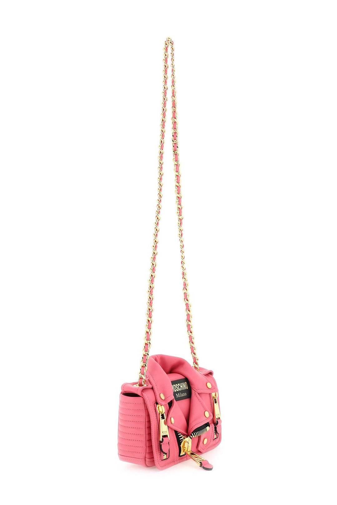 Nappa Leather Small Biker Bag - Moschino - Woman