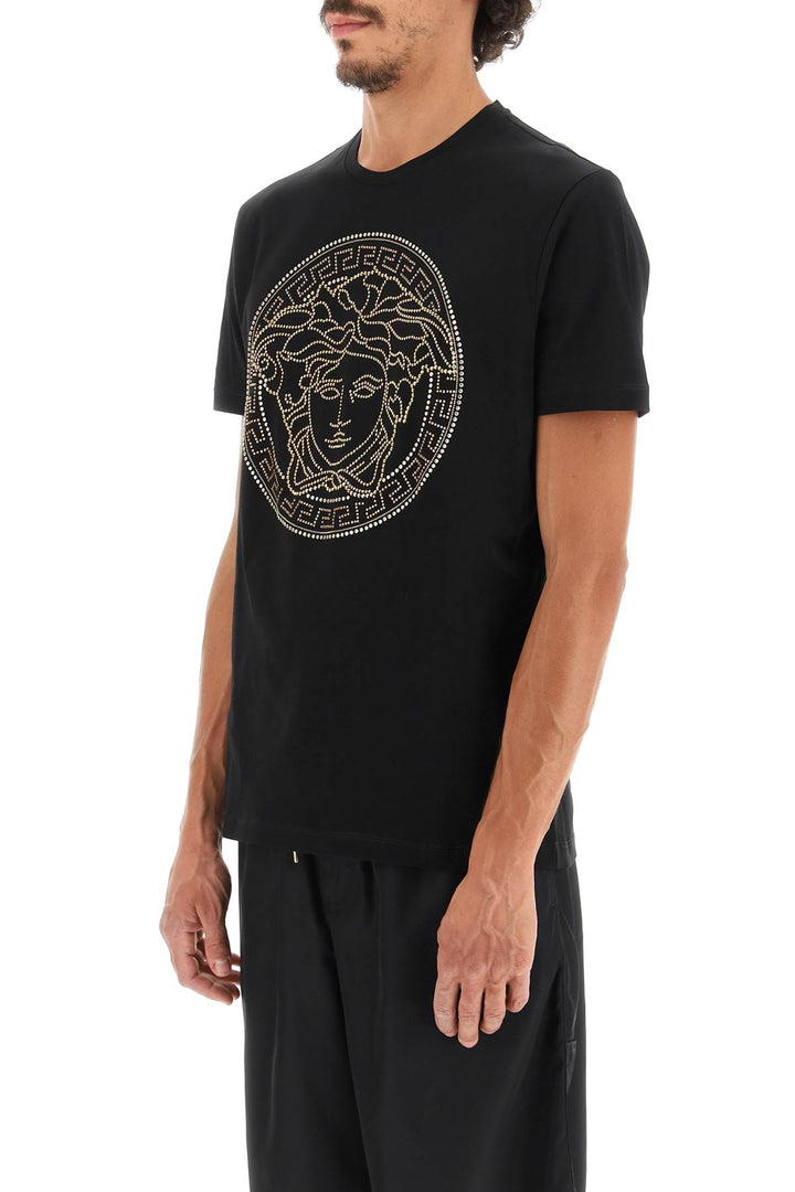 Medusa Studded Taylor Fit T Shirt - Versace - Men