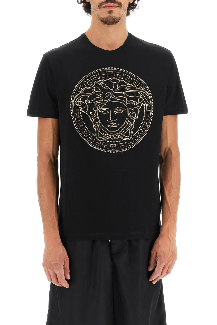 Medusa Studded Taylor Fit T Shirt - Versace - Men